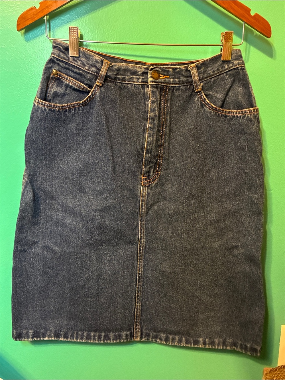 Vintage 1980s Gitano Blue Denim Skirt